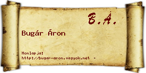 Bugár Áron névjegykártya